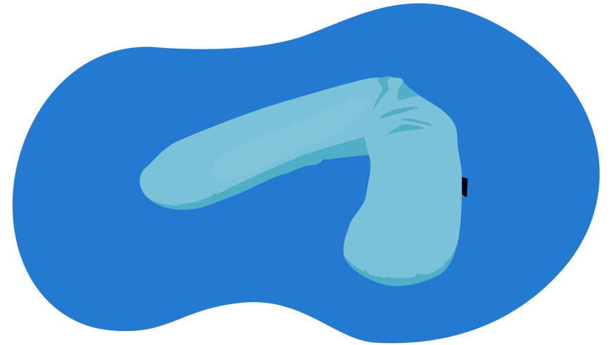 Ilustração de almofada de amamentação em forma de U